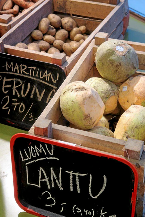 Herttoniemen ruokapiirii toimii Herttoniemen asukastilassa. Luomu-lanttua.
ruokapiiri luomu lanttu peruna