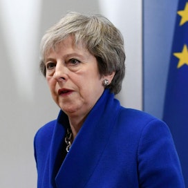 Theresa Mayn mielestä uudesta brexit-kansanäänestyksestä ei seuraisi mitään hyvää. Lehtikuva / AFP