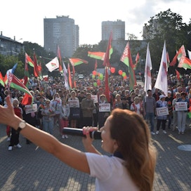 Ihmisoikeusjärjestöjen mukaan viranomaisten otteet Valko-Venäjällä ovat jälleen koventuneet. LEHTIKUVA/AFP