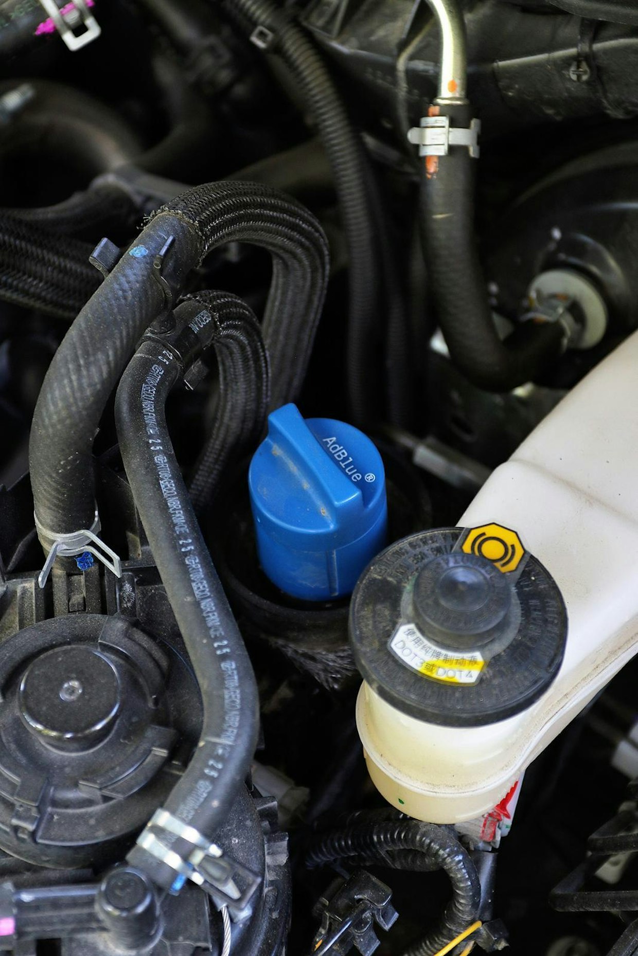 Toyotan AdBluen täyttöaukko on moottoritilassa, kun taas Isuzun ureasäiliö täytetään saman luukun alta kuin diesel. Kanisterista kaataminen on varmasti helpompaa vyötärön tasalla. Onneksi säiliön täyttöväli on melko pitkä.
