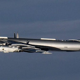 Itämeren lentoturvallisuutta yritetään parantaa Naton ja Venäjän tapaamisessa. Kuvassa Tupolev Tu-95 lentokone. LEHTIKUVA / HANDOUT / ILMAVOIMAT