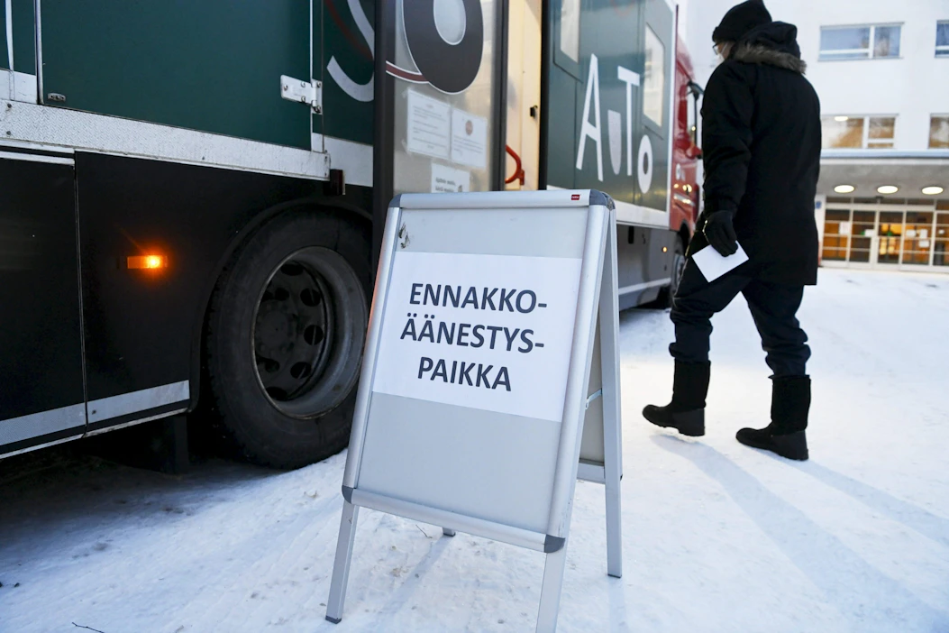 Eduskuntavaaleissa voi äänestää ennakkoon viikon ajan eli ensi viikon tiistaihin saakka. Ulkomailla äänestysaika on hieman lyhyempi. LEHTIKUVA / Vesa Moilanen.