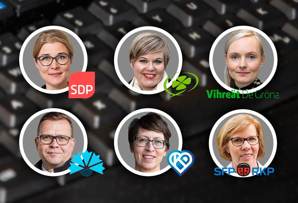 Kuuden puolueen johto vastasi MT:n kyselyyn. "Olemme joutuneet muutoinkin tekemään ratkaisuja, joista ei ole mainintaa hallitusohjelmassa", kaksoiskuntalaisuuden avaamista perustelee keskustan Annika Saarikko.