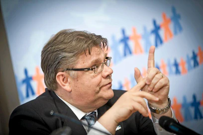 presidenttiehdokas Timo Soini  Presidenttiehdokkaiden Eurooppa-ilta, Euroklubin tilaisuus