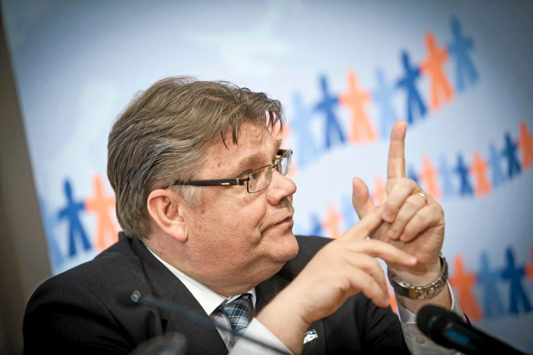 presidenttiehdokas Timo Soini Presidenttiehdokkaiden Eurooppa-ilta, Euroklubin tilaisuus