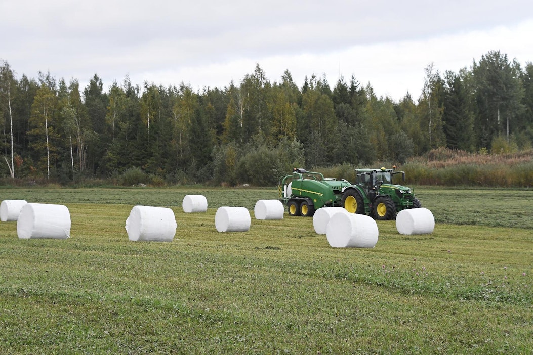 JD C441R:n tekemät paalit ovat tiiviitä ja hyvän kokoisia.