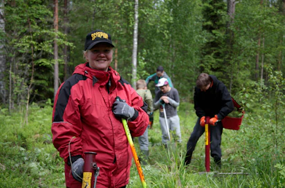 Risuleirin ohjaajana toimi metsätalousinsinööriksi opiskeleva Johanna Virtanen. Nuorten ohjaaminen on antoisaa työtä.