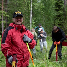 Risuleirin ohjaajana toimi metsätalousinsinööriksi opiskeleva Johanna Virtanen. Nuorten ohjaaminen on antoisaa työtä.