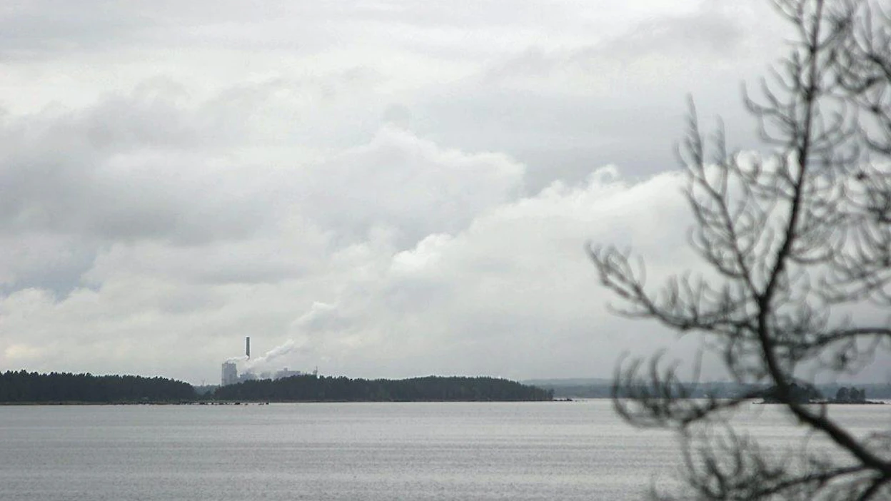 Kotkan merimaisemaa, tehdas, saaste