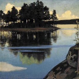 Väinö Blomstedt: Auringonlasku. 1898. Valtion taidemuseo / Kuvataiteen keskusarkisto / Hannu Aaltonen
