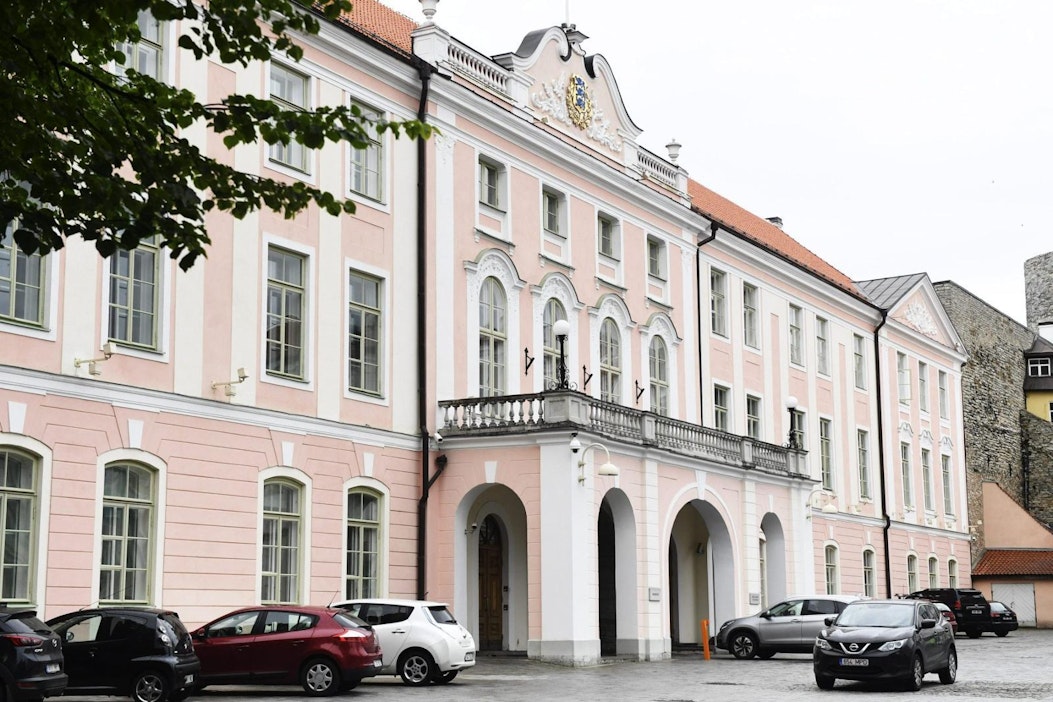 Riigikogu eli Viron parlamentti Tallinnassa. Lehtikuva / Vesa Moilanen