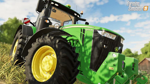 Farming Simulator -peleissä tehdään maatilan töitä.