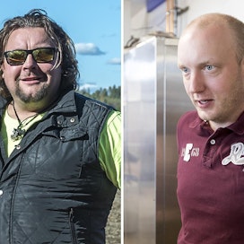 Niko Ahlqvist ja Juha Salin ovat molemmat luomuviljelijöitä.
