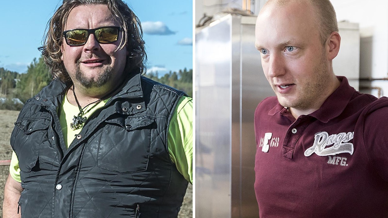 Niko Ahlqvist ja Juha Salin ovat molemmat luomuviljelijöitä.