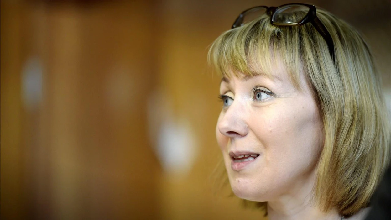 Kansanedustaja Hanna Mäntylä voi vastaanottaa uuden tehtävän, jos eduskunta myöntää hänelle vapautuksen. LEHTIKUVA / ANTTI AIMO-KOIVISTO