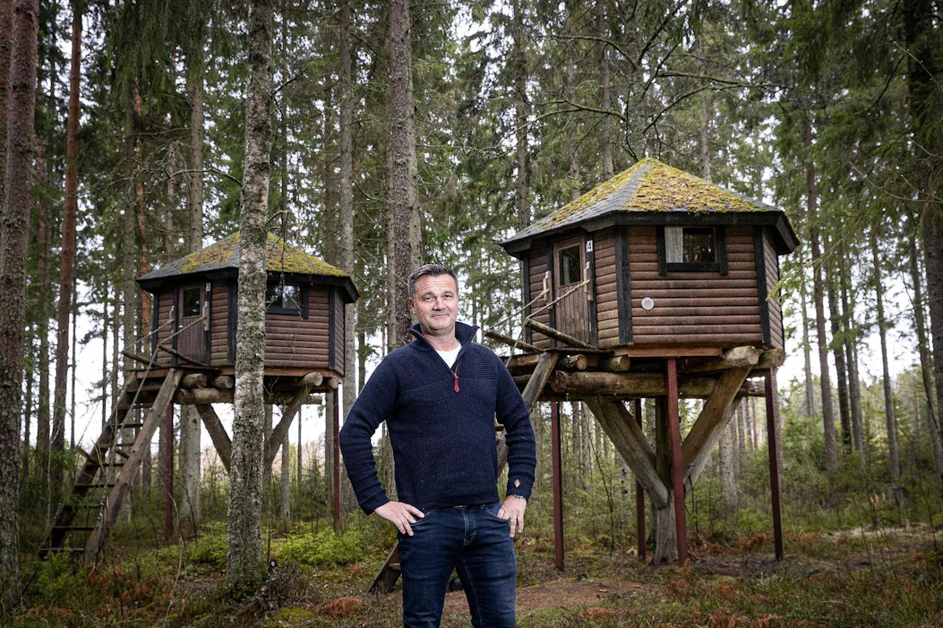 ”Tämä paikka sopii luonnosta pitäville ihmisille. Viime aikoina pyöräilijät ovat löytäneet meidät”, Mats Grönblom sanoo.
