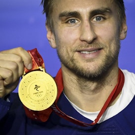 Valtteri Filppula sai Stanley Cup -mestaruuden rinnalle olympiakullan. Lehtikuva / Emmi Korhonen