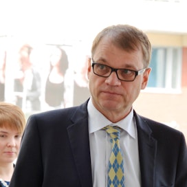 Pääministeri Juha Sipilä (kesk.) puhui Pellervon Päivässä torstaina.