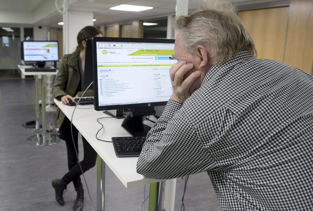 Työllisiä oli 34 000 enemmän kuin edellisvuoden joulukuussa. LEHTIKUVA / MARKKU ULANDER