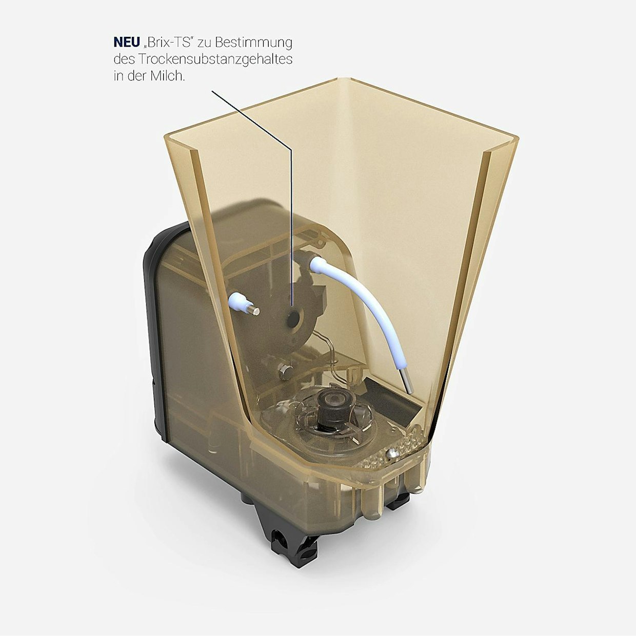 Holm &amp; Lauen vasikanjuottoautomaatteihin saa uutuutena Brix-TS Sensor -mittauksen. Laite tekee valmiille seokselle kuiva-ainemittauksen, jonka pohjalta se säätää juomarehun ja maidon tai veden sekoitussuhdetta automaattisesti.