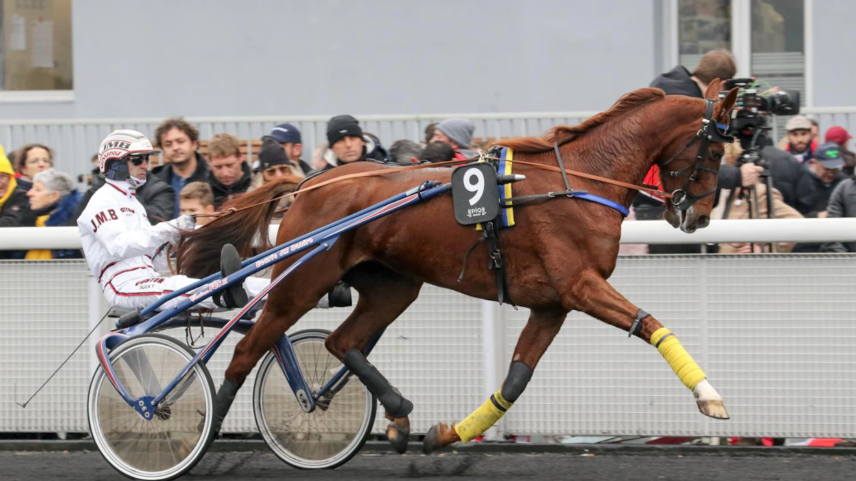 Belina Josselyn tässä valmistautumassa tammikuun Prix d'Ameriqueen, jossa sijoittui neloseksi.