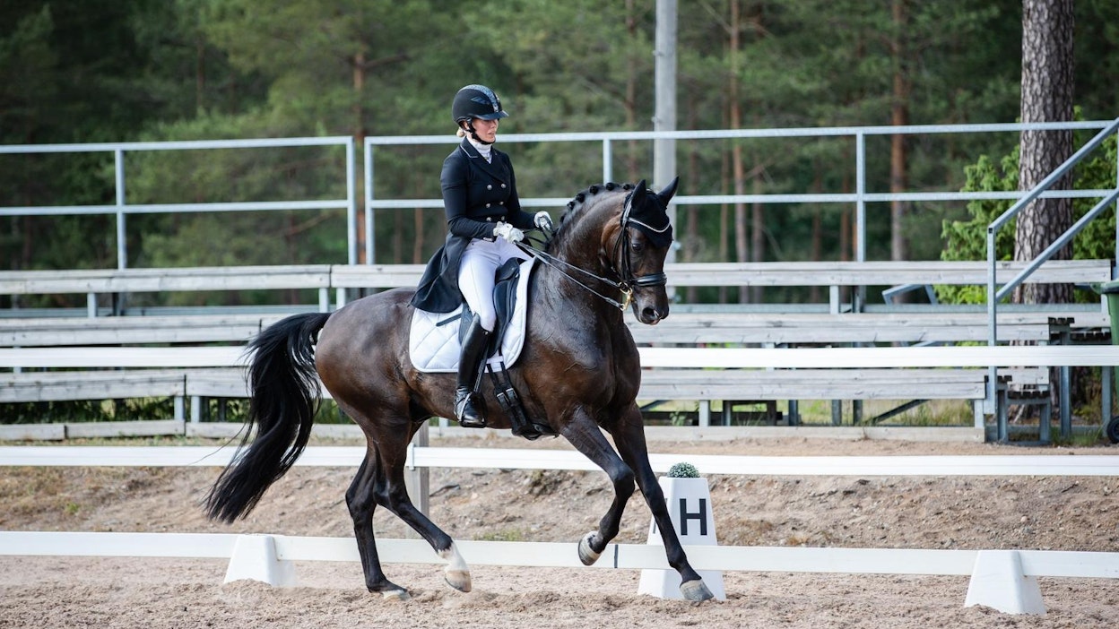 Kauden ensimmäinen kansallinen kilpailu Ypäjällä uudella hevosella Sir Fashionilla toi Anna von Wendtille kaksi luokkavoittoa.