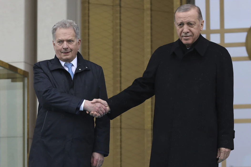 Presidentti Sauli Niinistö tapasi Turkin presidentin Recep Tayyip Erdoganin perjantaina.