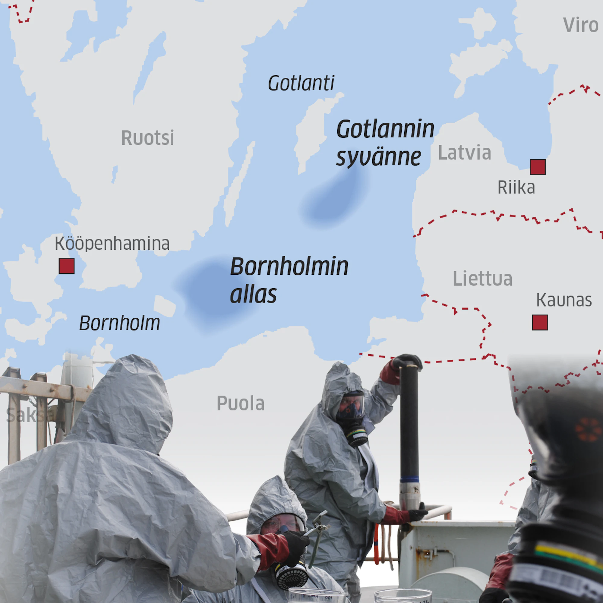 Itämereen syydettiin arviolta noin 50 000 tonnia natsi-Saksalta takavarikoituja kemiallisia aseita.