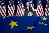 Euroopan unionin tavoitteena on välttää Yhdysvaltain presidentin Donald Trumpin uhkailemien tullien voimaantulo. Kuvituskuva arkistosta. LEHTIKUVA/AFP.