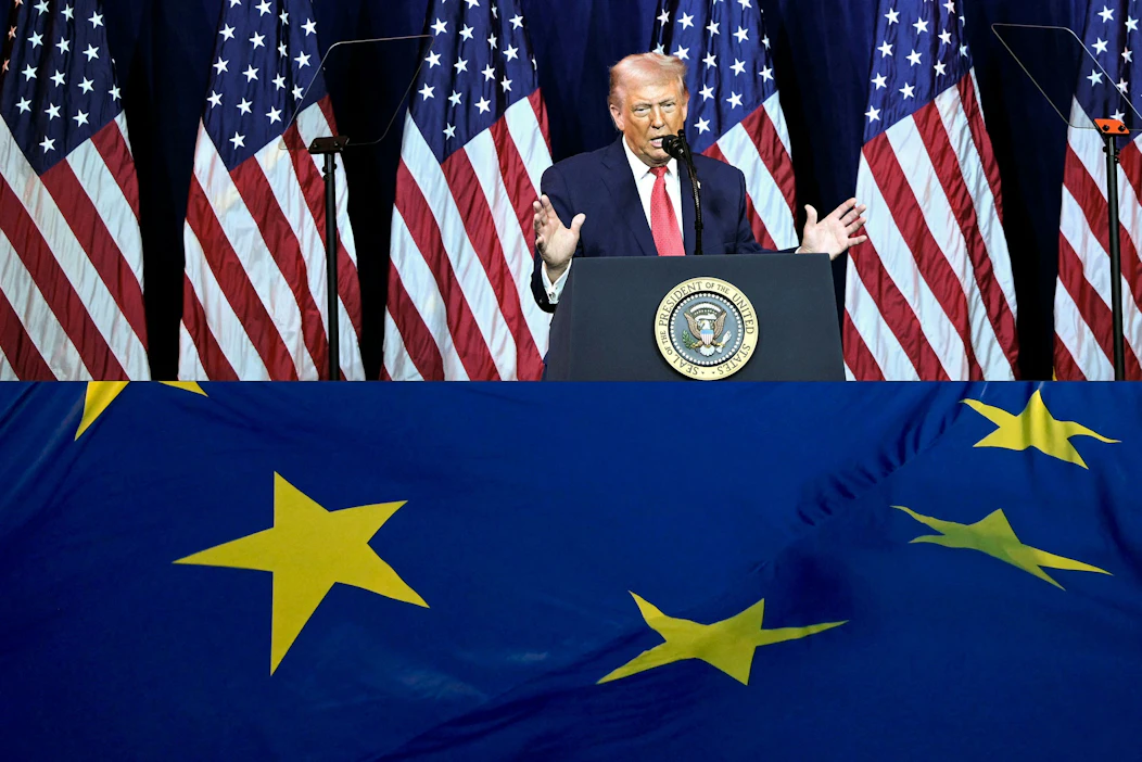Euroopan unionin tavoitteena on välttää Yhdysvaltain presidentin Donald Trumpin uhkailemien tullien voimaantulo. Kuvituskuva arkistosta. LEHTIKUVA/AFP.