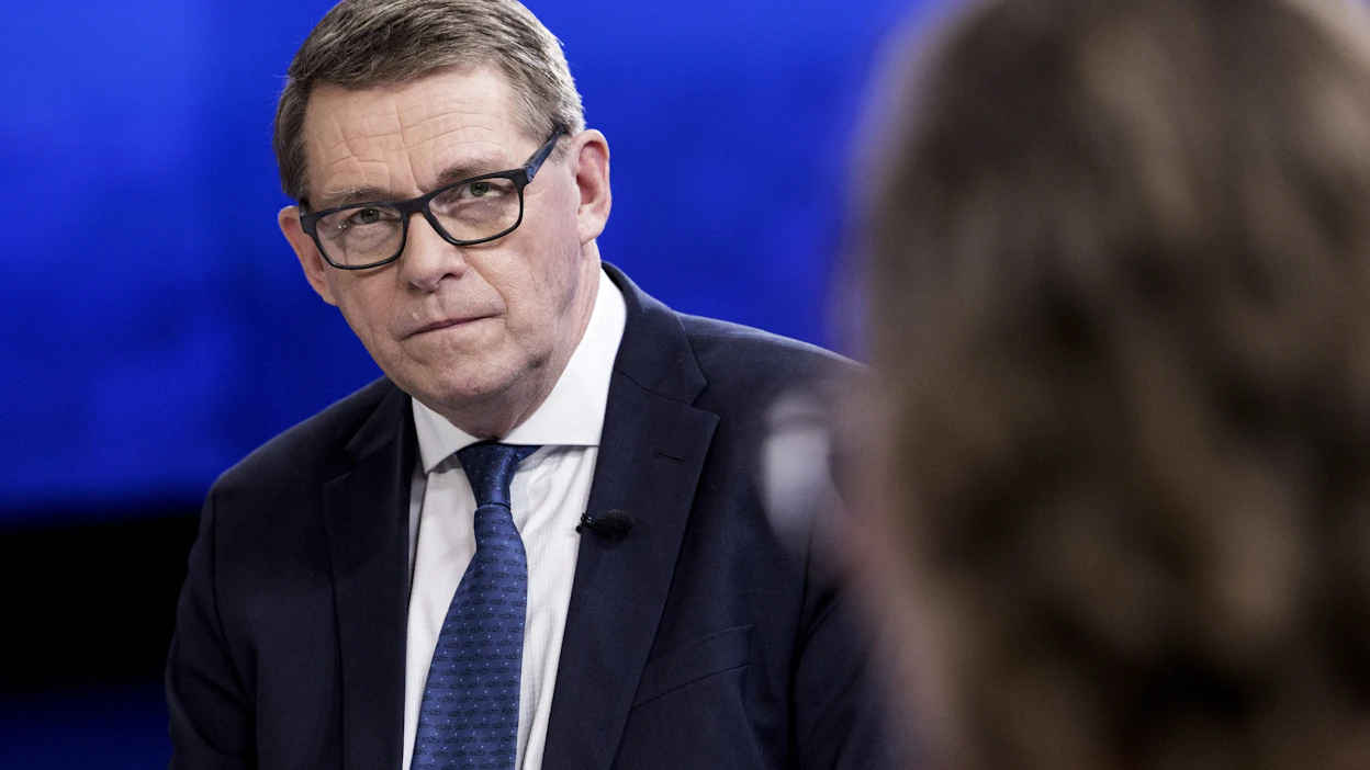 Eduskunnan puhemies Matti Vanhanen (kesk.) vieraili lauantaina Ylen Ykkösaamussa. LEHTIKUVA / Roni Rekomaa.