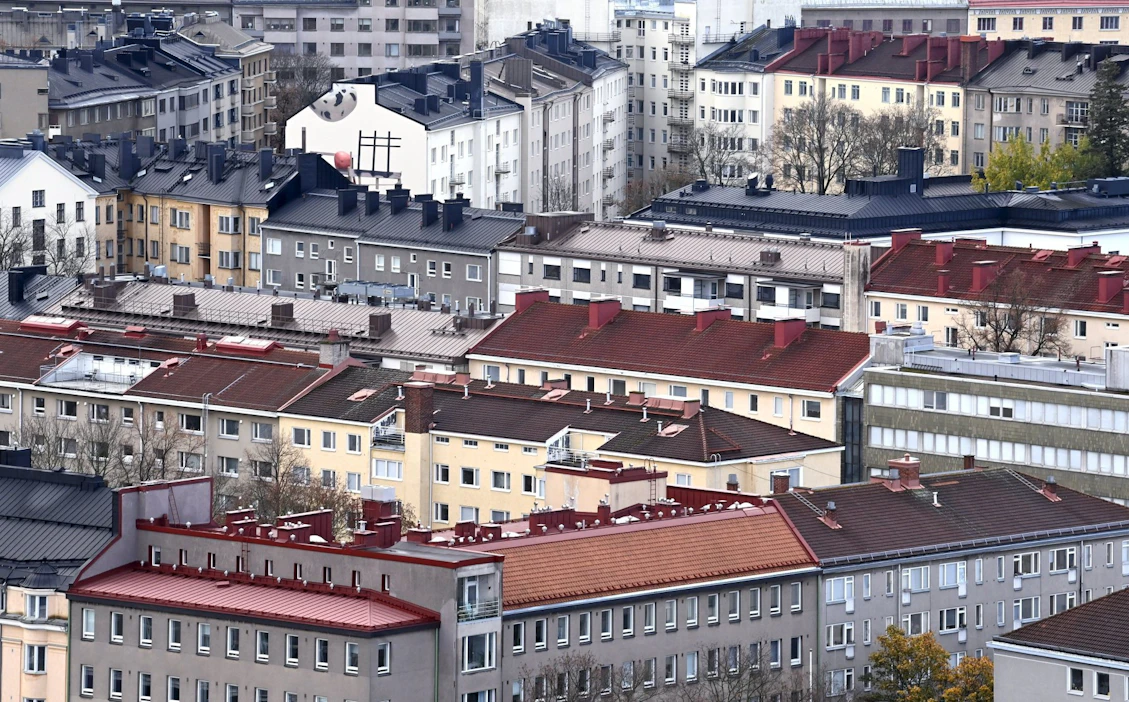 Asuntojen hinnat nousevat tänä vuonna noin puolitoista prosenttia, kun ensi vuonna nousu jää Hypon mukaan vain puoleen prosenttiin. LEHTIKUVA / Jussi Nukari.