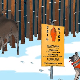 Rajajärjestyssopimusta eivät riko pelkästään metsästyskoirat. Myös Suomesta Venäjän puolelle kulkee irrallaan olevia koiria, jotka eivät ole metsästäjien irtilaskemia.