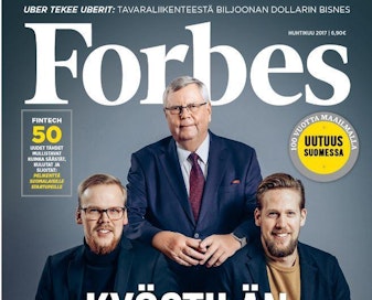 Satavuotias Forbes julkisti ensimmäisen Suomi-numeronsa kannen.
