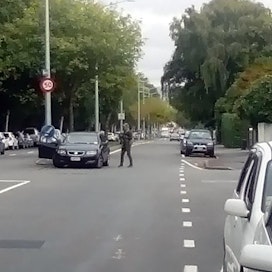 Poliisi on kehottanut ihmisiä pysymään sisätiloissa Christchurchin kaupungissa. LEHTIKUVA / AFP
