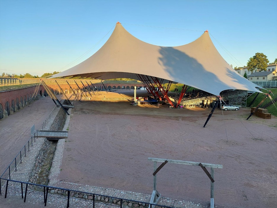 Haminan vanha linnoitus Bastioni toimii konserttien ja esitysten areenana.