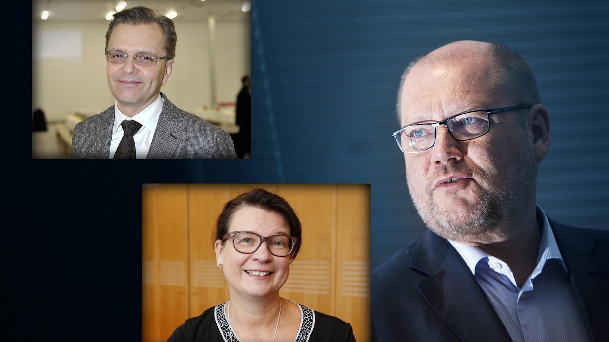 Viime vuosi oli ensimmäinen kokonainen HK Scanin toimitusjohtajana Jari Latvaselle (vas. ylh.). Atrian Juha Gröhnin tulot viime vuodelta olivat runsaat 520 000 euroa. Valion toimitusjohtajan Annikka Hurmeen ansiotulot nousivat vuonna 2017.