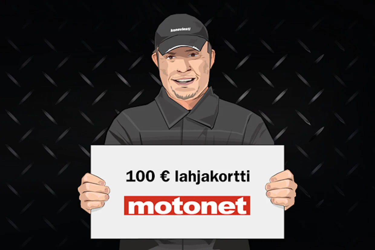 Oikein vastanneiden kesken arvomme Motonetin 100 euron lahjakortin.