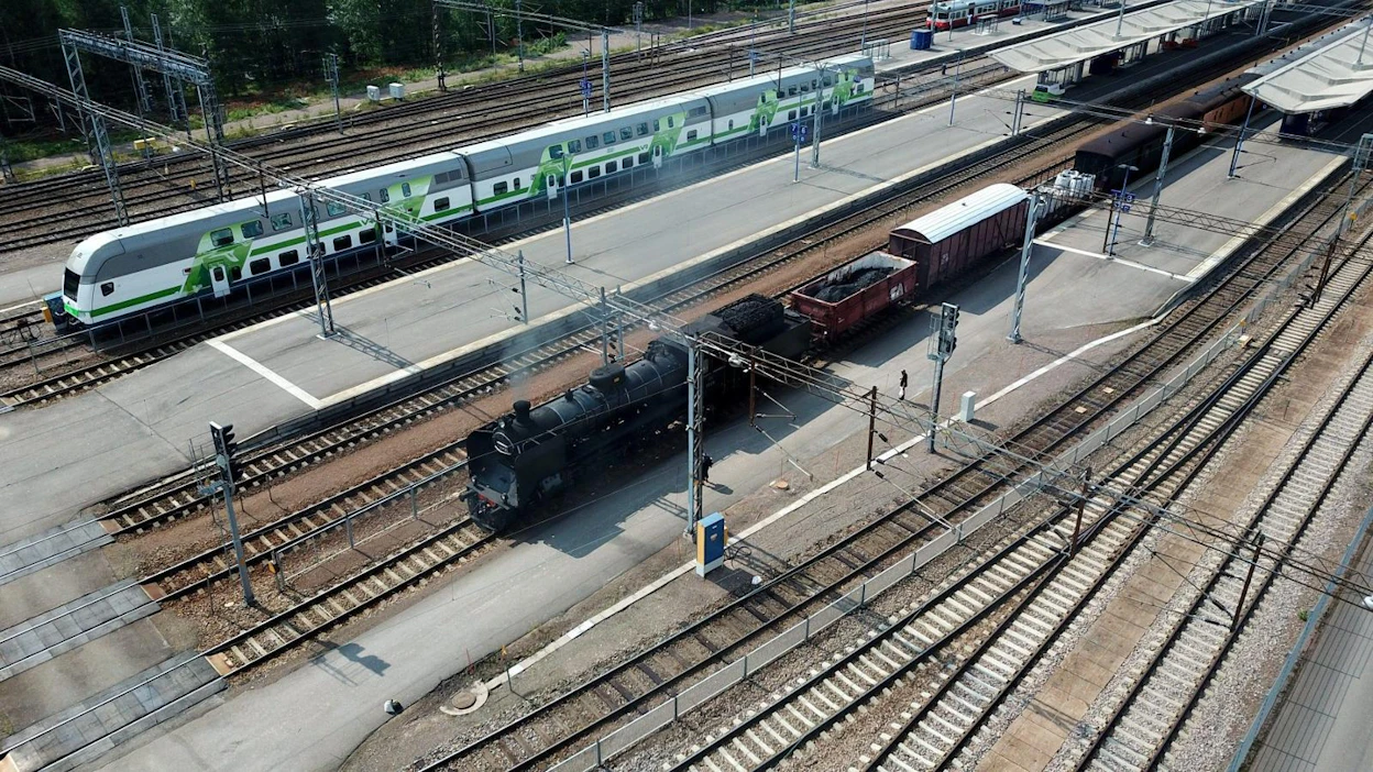 106 kilometrin rataosuus yhdistäisi Porvoon ja Kouvolan kaupungit Pasilan ja Helsinki-Vantaan lentoaseman välille suunniteltuun Lentorataan. LEHTIKUVA / ONNI OJALA