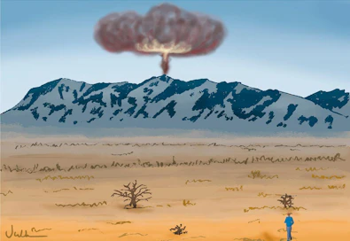 Nevadan autiomaan ydinkokeet liittyvät huitsin Nevada -sanaparin syntyyn.