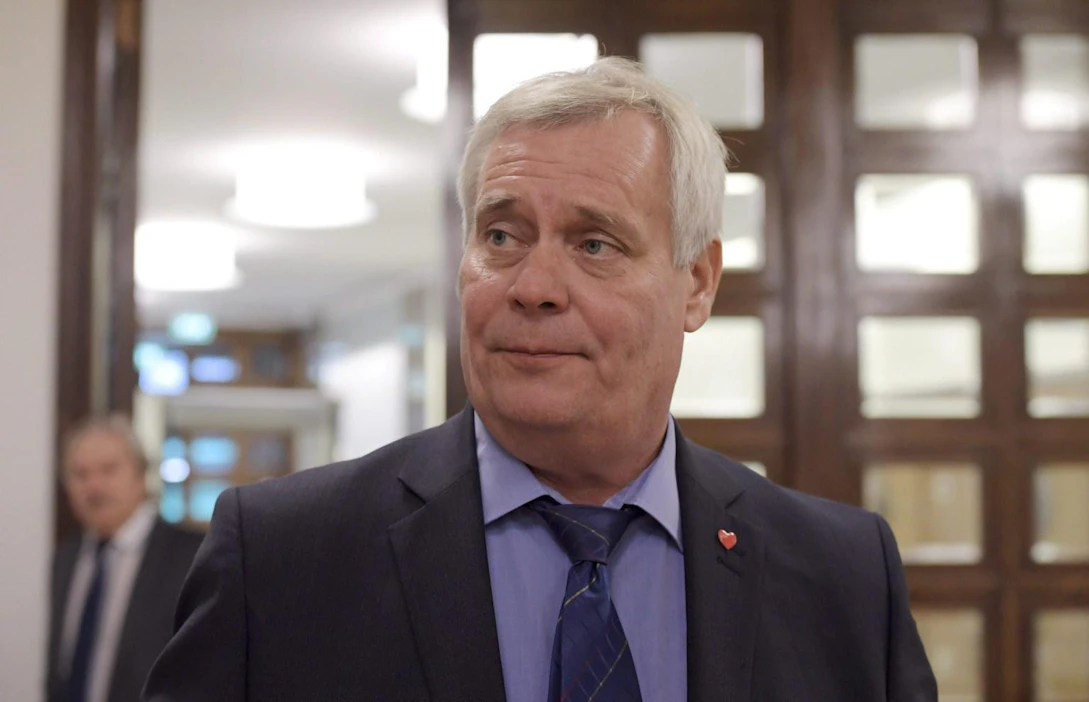 SDP:n puheenjohtaja Antti Rinne eduskunnan täysistunnossa Helsingissä syyskuussa.