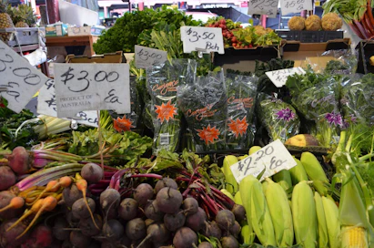 Australiassa kasvisruokavalio yleistyy, erityisesti kaupungeissa. Kuva Melbournen Queen Victoria Market -kauppahallista