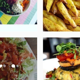 Yhteisöpalvelu Instagram vilisee ruoka- ja erityisesti annoskuvia.