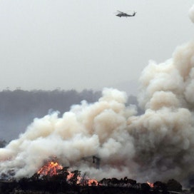Yli kymmenen miljoonaa hehtaaria maastoa paloi Australiassa. Lehtikuva/AFP