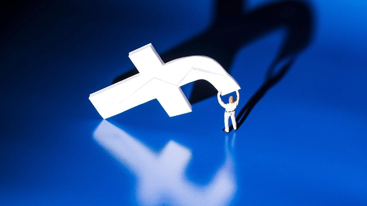 Facebook on ollut tänä vuonna useiden tietosuojaskandaalien kourissa. LEHTIKUVA/AFP