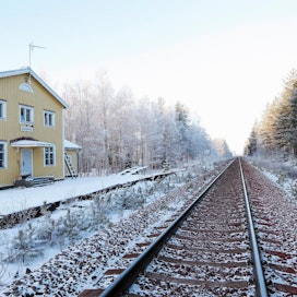 Rautatieyhteys on yksi Haapajärven vahvuus sellutehtaan sijaintipaikaksi.