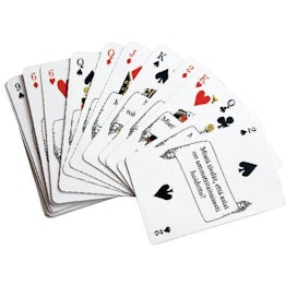 Sukupolvenvaihdoshankkeen tuloksena syntyivät pelikortit, jotka panevat miettimään vaihdoksen pulmakohtia.