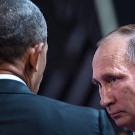 USA:n tiedusteluraportin mukaan Venäjän presidentti Vladimir Putin pyrki auttamaan Trumpia vaaleissa. LEHTIKUVA/AFP