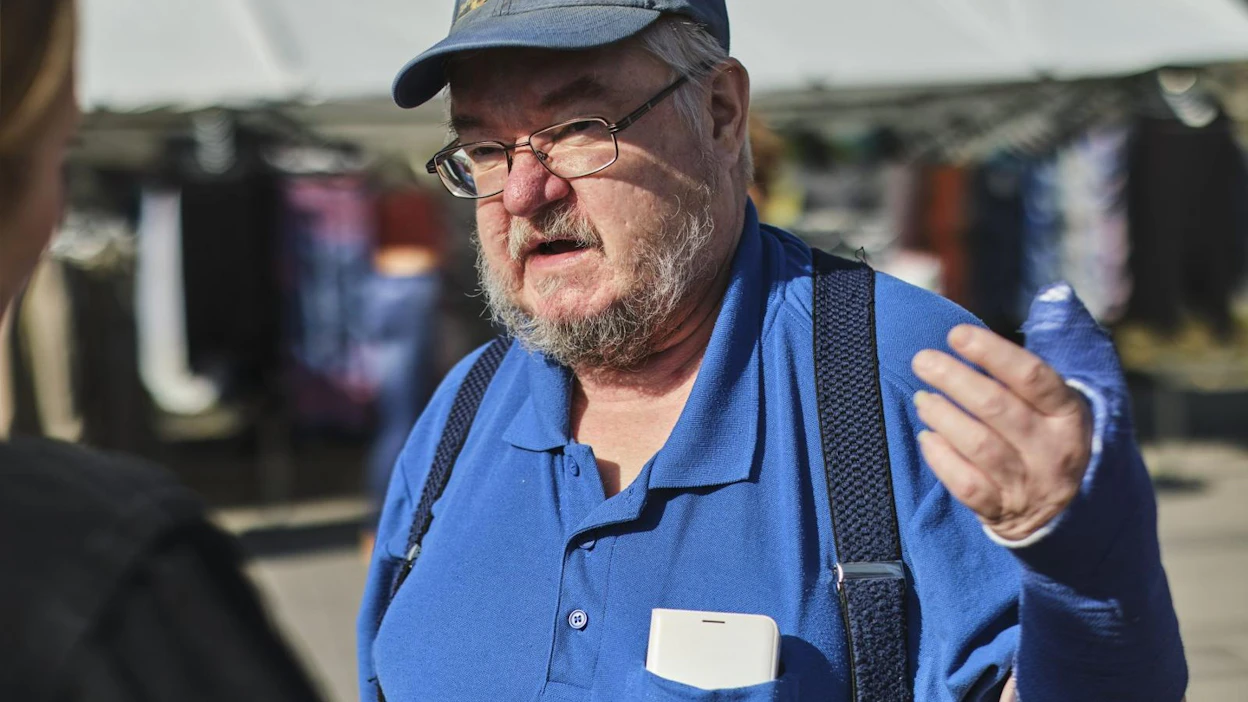 Jyväskylän kaupunginvaltuutettu on vangittu epäiltynä perussuomalaisten Keski-Suomen vaalipäällikön Pekka Katajan (kuvassa) murhan yrityksestä. LEHTIKUVA / Hannu Rainamo