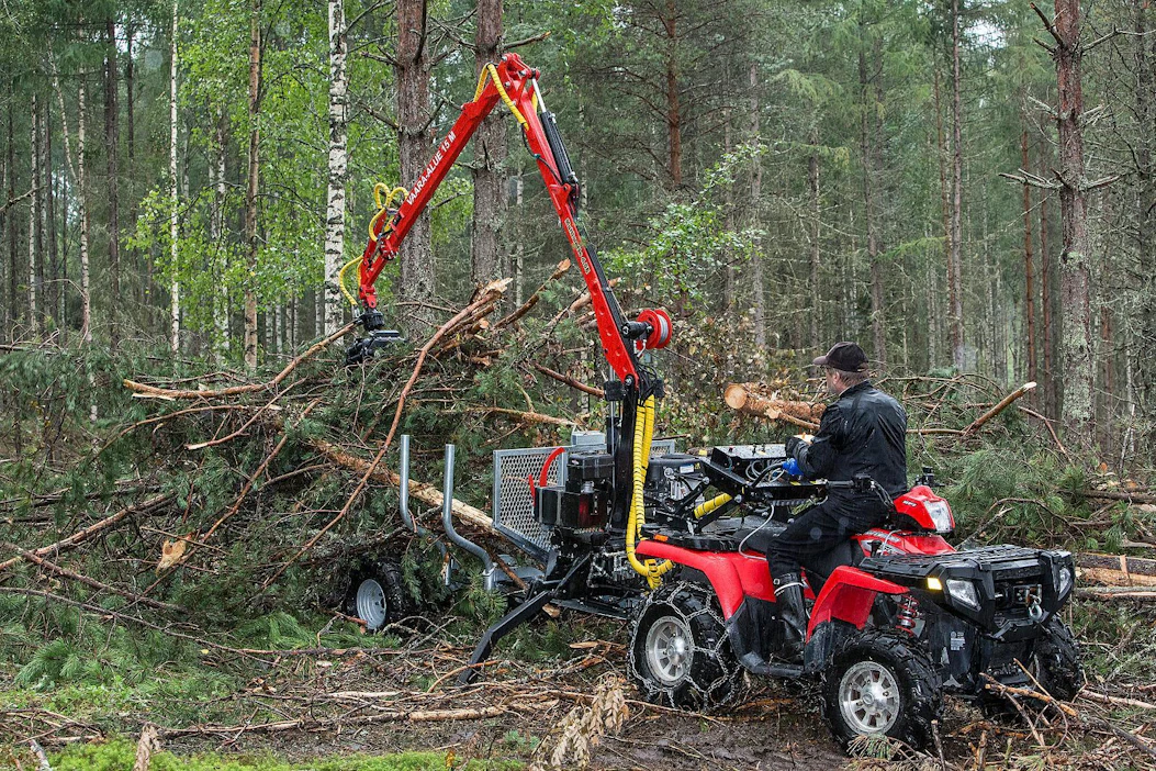 Jos mönkijän kuluja vähentää verotuksessa, siinä pitää olla metsätalouskäyttöön tarkoitettuja lisävarusteita, kuten puukärry.